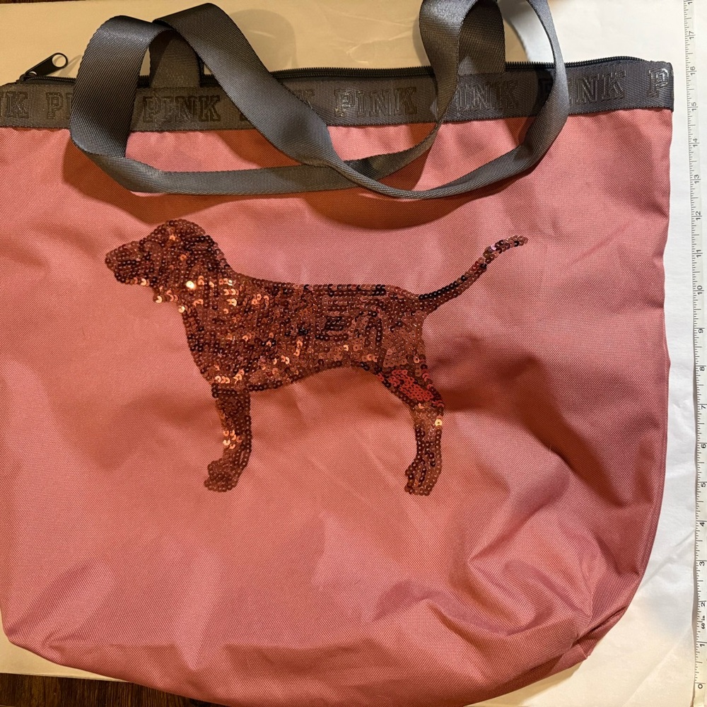 PINK Victoria's Secret Pink and Black Tote